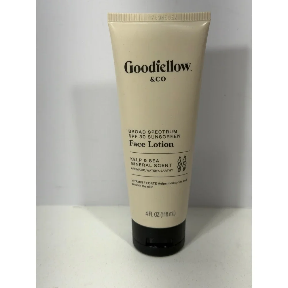 Goodfellow & Co SPF 30 Sunscreen Face Lotion Kelp & Sea Mineral‎ Scent 4oz NEW